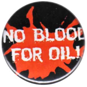 25mm Button: No Blood for Oil