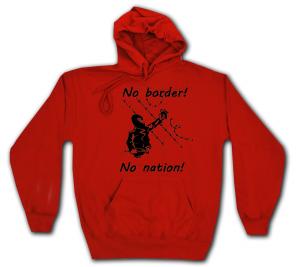 Kapuzen-Pullover: No Border! No Nation! (m)