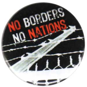 25mm Button: No Borders No Nations