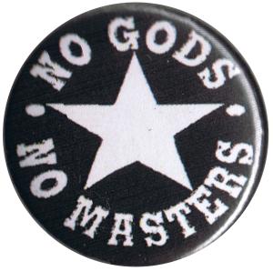 50mm Button: No Gods No Masters