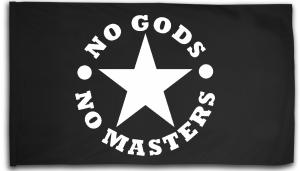 Fahne / Flagge (ca. 150x100cm): No Gods No Masters