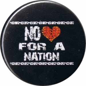 37mm Magnet-Button: No heart for a nation