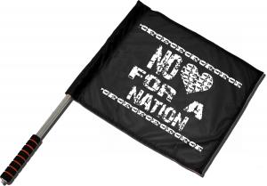 Fahne / Flagge (ca. 40x35cm): No heart for a nation
