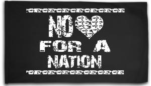 Fahne / Flagge (ca. 150x100cm): No heart for a nation