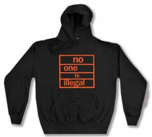 Kapuzen-Pullover: no one is illegal