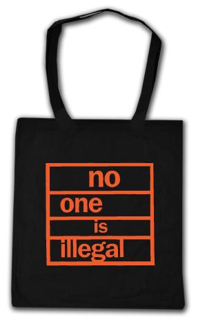 Baumwoll-Tragetasche: no one is illegal