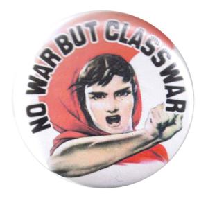 25mm Magnet-Button: No war but classwar