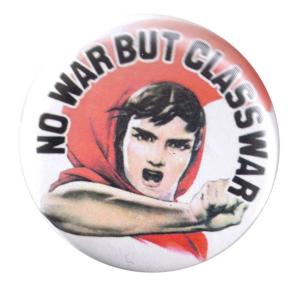 50mm Magnet-Button: No war but classwar