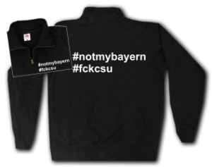 Sweat-Jacket: #notmybayern #fckcsu