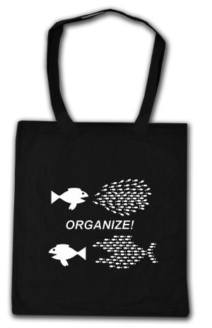 Baumwoll-Tragetasche: Organize! Fische