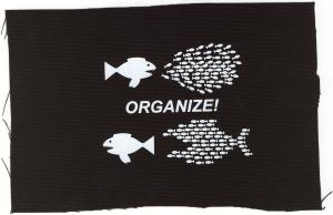Aufnäher: Organize! Fische