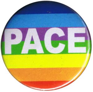 37mm Button: Pace Regenbogen
