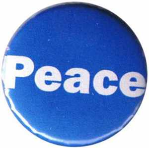 50mm Button: Peace Schriftzug