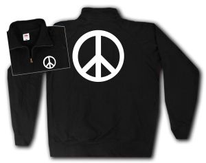 Sweat-Jacket: Peacezeichen