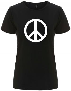 tailliertes Fairtrade T-Shirt: Peacezeichen