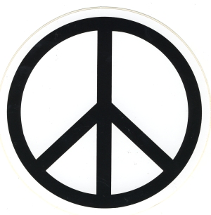 Aufkleber: Peacezeichen