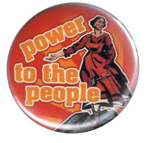 50mm Magnet-Button: Power to the people