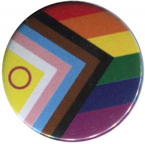 25mm Button: Progress Pride Inter