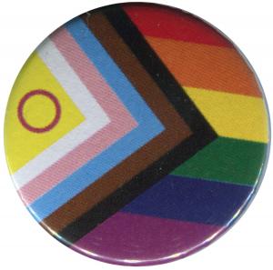25mm Magnet-Button: Progress Pride Inter