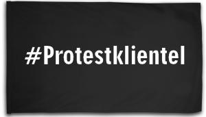 Fahne / Flagge (ca. 150x100cm): #Protestklientel