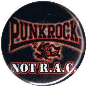 25mm Button: Punkrock not R.A.C.