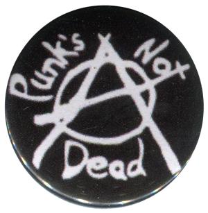 25mm Button: Punk's not Dead