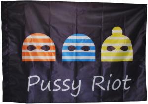 Fahne / Flagge (ca. 150x100cm): Pussy Riot