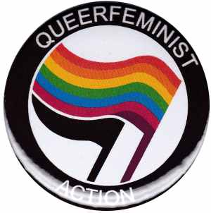 25mm Button: Queerfeminist Action