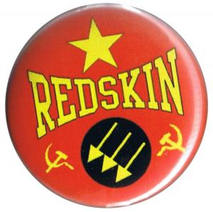 25mm Button: Redskin