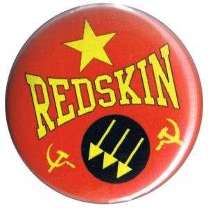 50mm Button: Redskin