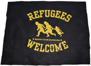 Rückenaufnäher: Refugees Welcome
