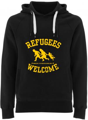 Fairtrade Pullover: Refugees welcome