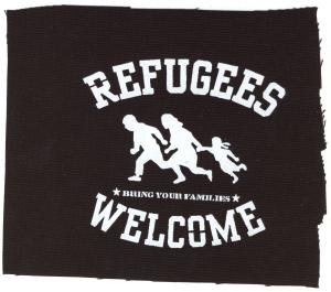 Aufnäher: Refugees welcome