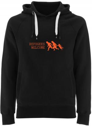Fairtrade Pullover: Refugees welcome (running family)