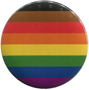 50mm Button: Regenbogen - More Colors, More Pride