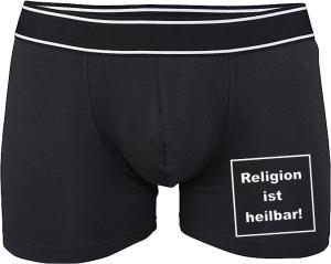 Boxershort: Religion ist heilbar!