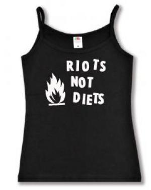 Trägershirt: Riots not diets