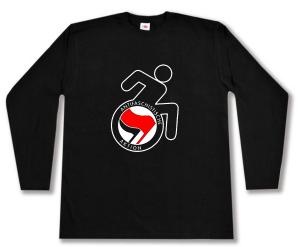 Longsleeve: RollifahrerIn Antifaschistische Aktion (rot/schwarz)