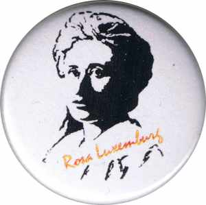 37mm Magnet-Button: Rosa Luxemburg
