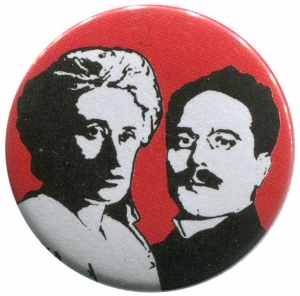 37mm Button: Rosa Luxemburg / Karl Liebknecht