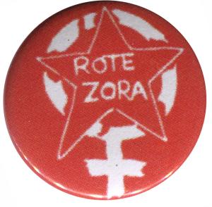25mm Button: Rote Zora