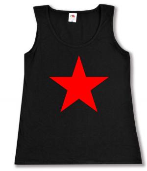 tailliertes Tanktop: Roter Stern