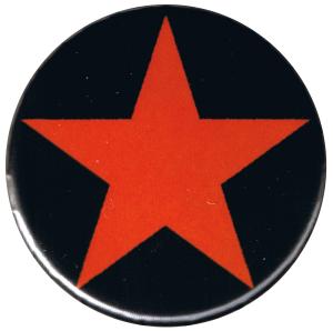 37mm Magnet-Button: Roter Stern