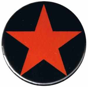 50mm Magnet-Button: Roter Stern