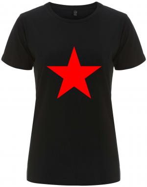 tailliertes Fairtrade T-Shirt: Roter Stern