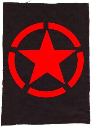 Rückenaufnäher: Roter Stern im Kreis (Red Star)