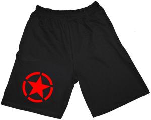 Shorts: Roter Stern im Kreis (red star)