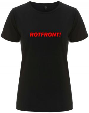 tailliertes Fairtrade T-Shirt: Rotfront!