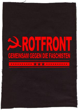 Rückenaufnäher: Rotfront - Gemeinsam gegen die Faschisten