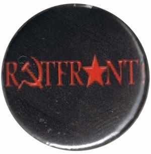 37mm Button: Rotfront! (schwarz)